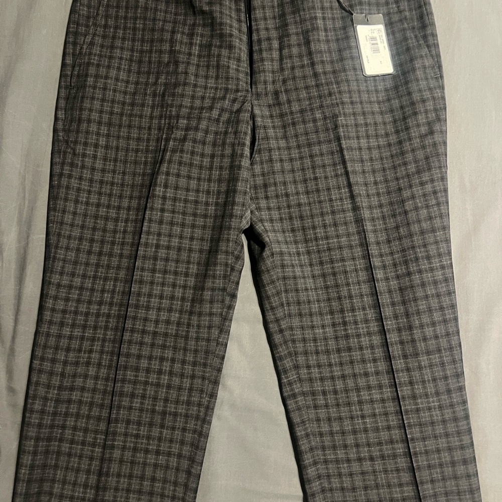 NWT Armani Exchange Buffalo Plaid Wool Dress Pants
